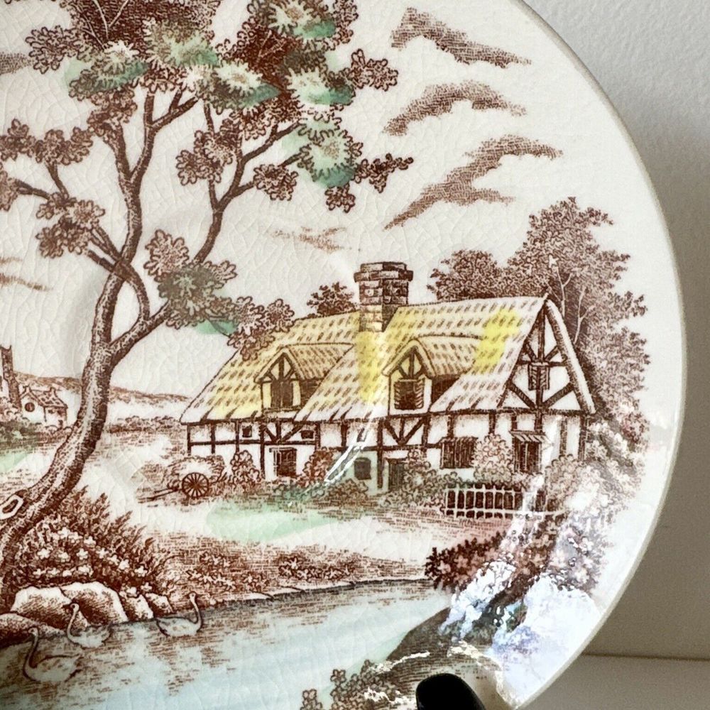 1 Replacement Colonial Village Tea Plate Saucer Hand painted Japan - Picture 2 of 7